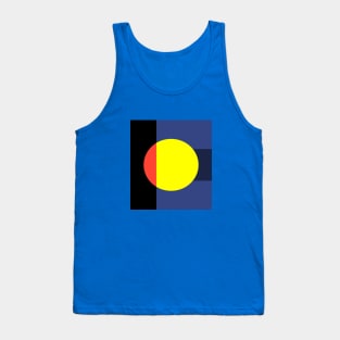 Bold Geometric Contrast Tank Top